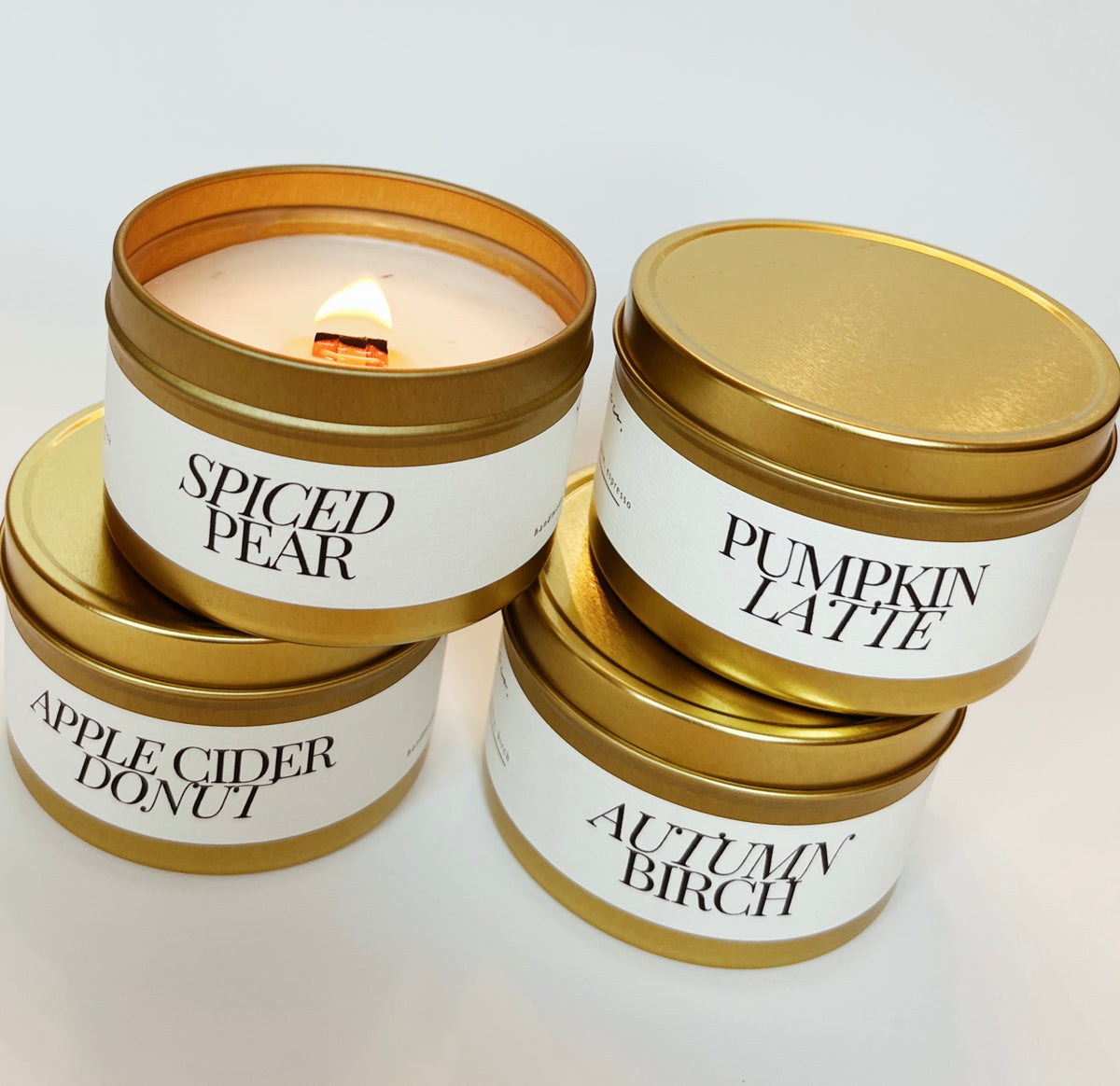 Fall Tin Candles
