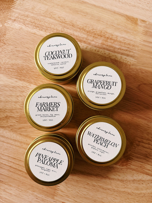Mini Tin Candles